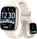 Smart Watch: 1.85" AMOLED CallAnswer, Heart Rate/SpO2, 100+ Sports,3ATM Waterproof, 2 Bands