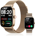 AMOLED Smart Watch for Women: 1.85"IP68 Fitness Tracker, Heart Rate/SpO2,118 Sports Modes (Rose Gold)
