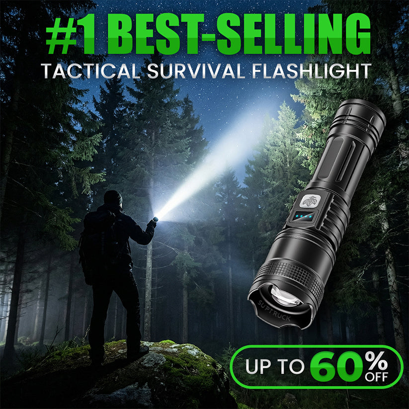BIGGEST DEAL 70% OFF +🎁Version 2026 Super Bright Ultimate Survival Flashlight|2M+ Sold Worldwide ️🏆80X Brighter Beam|120-Hour Battery |Advanced COB LEDs