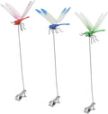 12-Piece Dragonfly Garden Decor Set — Includes 3D Dragonfly Garden Stakes in 4 Colors