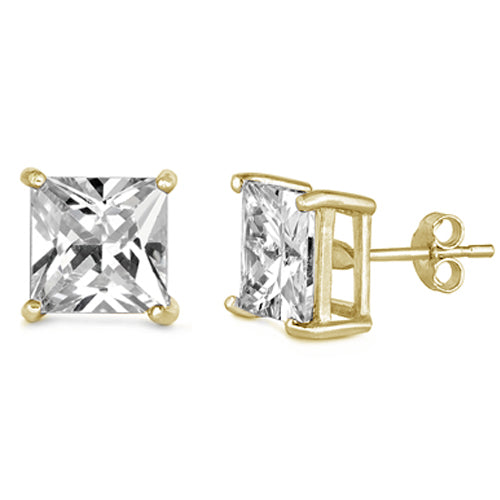 Dainty Princess Cut Earrings