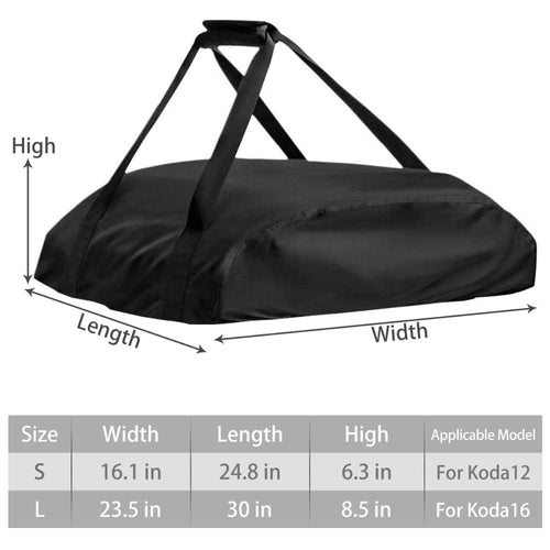 New Barbecue Grill Oven Cover for 12 16 Portable 420D Fabric Waterproof Pizza Oven Dustproof Covers BBQ Accessories Outdoor Pizza Oven Waterproof Fabric BBQ Oven Cover Accessories